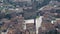 Marostica, Vicenza, Italy. Landscape from the upper castle towards the lower town