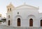 Marpissa\'s local church panoramic view at Paros island in Greece.