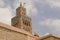 Marrakech Mosque with sattelite dish.