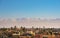 Marrakesh city skyline with Atlas mountains in the background