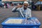 Marrakesh, Morocco - 20 September 2019: tooth man in Jamaa el Fna market square