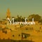 Marrakesh, Morocco city typography sign card