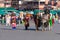 MARRAKESH, MOROCCO - DECEMBER 17, 2017: Colorful water bearer in