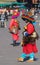 MARRAKESH, MOROCCO - DECEMBER 17, 2017: Colorful water bearer in