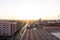 Marrakesh old town city view panorama from rooftop