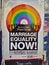 Marriage Equality Campaign Poster on a Street