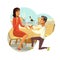 Marriage Proposal, Engagement Vector Drawing