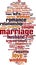 Marriage word cloud