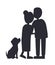 Married People and their Puppy, Family Poster