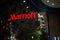 Marriott logo on their main hotel in Prague. Courtyard Marriott Corporation is a worldwide brand, owner and franchise of hotels