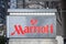 Marriott logo on their main hotel in Toronto, Ontario. Marriott Corporation is a worldwide brand, owner and franchise of hotels