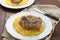 Marrowbone, veal cut used in Italian cooking with yellow risott