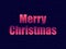 Marry Christmas in 80`s retro style. Text in the futuristic style, neon. Vector