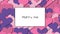 Marry me love card with Pink hearts as a background, zoom in