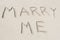 Marry Me Written in the Sand