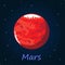 Mars is the fourth planet from the Sun and the second-smallest planet in the Solar System after Mercury