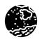 mars globe planet glyph icon vector illustration