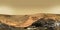 Mars Panorama - Opportunity Rover ends its mission. Mosaic image stitched and retouched from the NASA/JPL-Caltech source images.