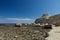 Marsaforn bay in Gozo island, Malta. Popular bay in Malta. Rocky beach in Malta