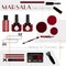 Marsala color Beauty & Cosmetic icons set