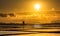 Marsala salt pans at sunset, Sicily, Italy