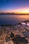 Marsaskala salt pans and se at sunrise