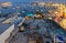 Marsaxlokk. Traditional boats Luzzu in the old harbor.