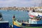 Marsaxlokk village fisherman boats, Malta