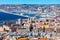 Marseille aerial panoramic view, France