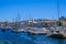 Marseille embankment with yachts and boats in the Old Port. Vieux-Port de Marseille