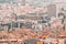 Marseille, France. Elevated View Of Cityscape. Residential Districts And Streets Under Sunny Summer Sky