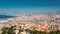 Marseille, France. Elevated View Of Cityscape. Residential Districts And Streets Under Sunny Summer Sky