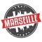 Marseille France Round Travel Stamp Icon Skyline City Design. Seal Badge Illustration Vector.