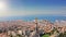 Marseille french port town in south France on Mediterranean sea coastline bay landscape beautiful sunny day panorama of