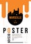 Marseille Modern Poster Design with Vector Linear Skyline