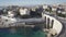 Marseille, panorama on Corniche Kennedy and bridge of Fausse Monnaie