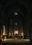 MARSEILLES, FRANCE - JUNE 22, 2016: View of interior of ancient fortified monastery church of Abbey (Abbaye) Saint-Victor, founded