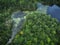 Marsh Green Lake Lilies Tory Hill Ontario Swamp Aerial