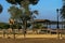 Marsh viewpoint in the village of El RocÃ­o, Almonte, Huelva, Spain