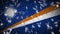 Marshall Islands flag falling snow loopable, New Year and Christmas background, loop