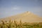 Marshes at oasis in Singing Sand Mountain, Taklamakan Desert, D