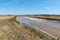 Marshes salt evaporation on island of Noirmoutier in Vendee France