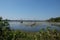 Marshland in the jungle of south-east Asia. Gloomy landscape. Dead trees