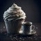 Marshmallow Cupcake and Coffee Harmony - Generative AI