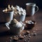 Marshmallow Cupcake and Coffee Harmony - Generative AI