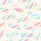 Marshmallow twists seamless pattern vector illustration.