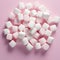 Marshmallows On Pink Background: A Crisp And Clean Look