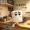 marshmellow cute pixar disney cartoon charachter made live playing and cheerful tasty live dessert