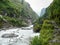 Marsyangdi river valley near Dharapani village - Nepal