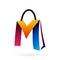 mart logo letter m concept